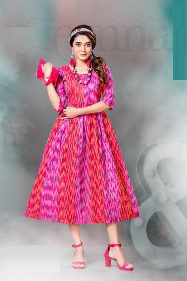 Beauty Queen Niharika Handloom Cotton Ethnic Wear Printed Kurti Collection